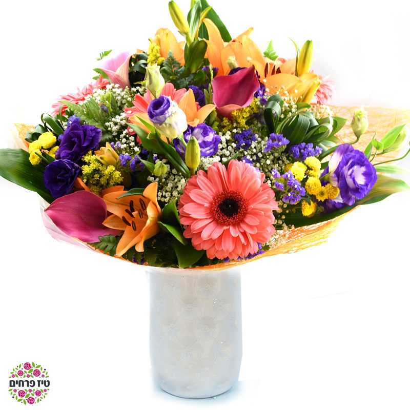 זר פרחים יאסו טיז חנות פרחים באר שבע