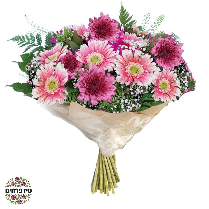 זר פרחים אופטימי טיז חנותפרחים באר שבע