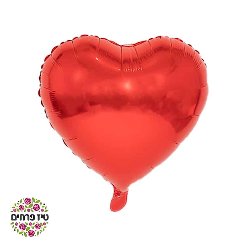 בלון הליום לב אדום טיז חנות פרחים באר שבע