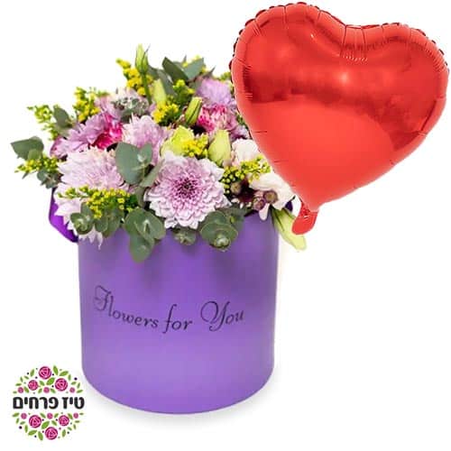 Flower box נשיקה טיז חנות פרחים