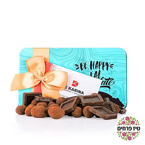 מארז SentiMetal Blue Duet שוקולד דה קרינה טיז פרחים באר שבע